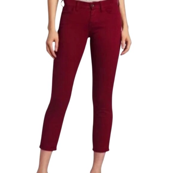 Lucky Brand Jeans Sofia Capri, Wine Red, 26 - Picture 1 of 7